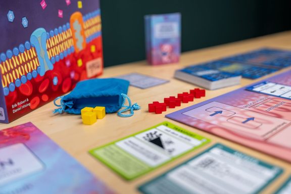 Spielmaterial Das Spiel enthält hochwertige Spielelemente aus Holz